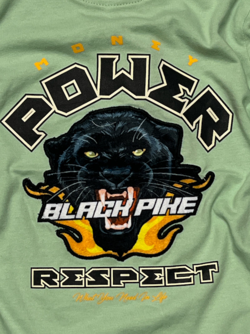 Black Pike Kids 'Panther' T-Shirt (Mint) BS5138 - Fresh N Fitted Inc 2