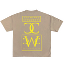 Criminal Etiquette 'CWC Logo' T-Shirt (Beige) - FRESH N FITTED