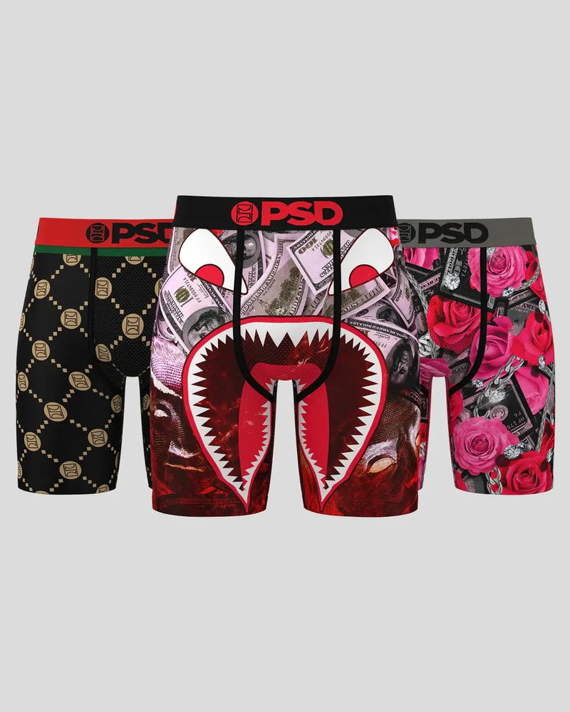 PSD 'Rich Ruby 3PK' Boxers