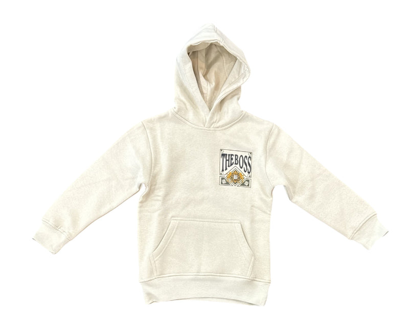 FWRD Kids 'Boss' Fleece Pullover Hoodie (Stone/Olive) FW-10545K