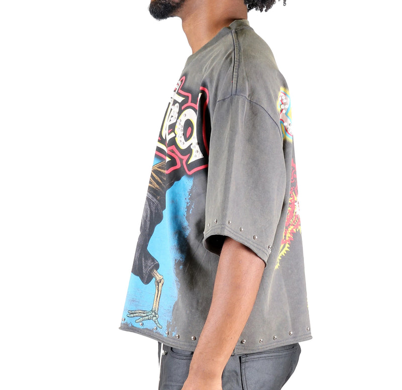Kleep 'Twitch' Premium Cropped T-Shirt (Grey) KT-1920