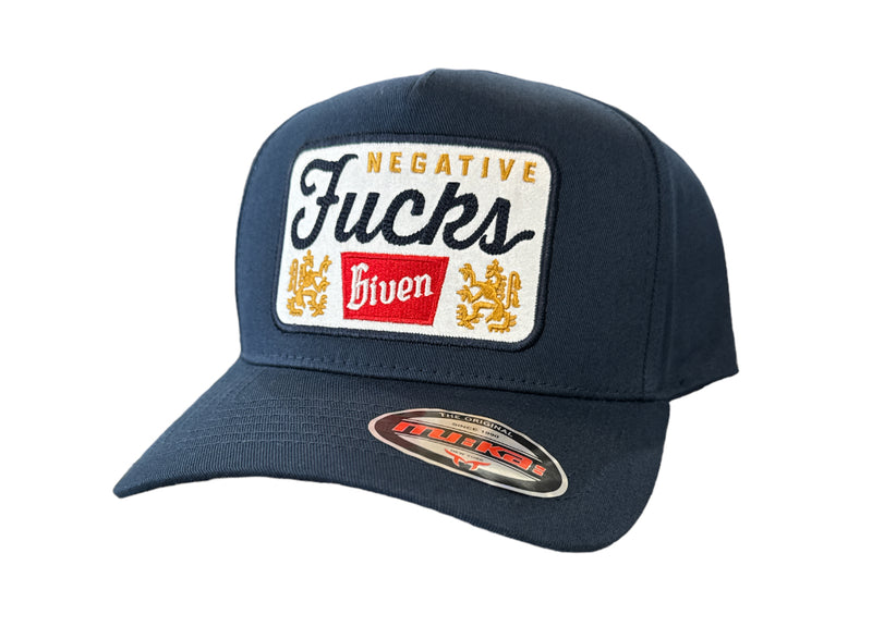 Muka 'Negative F*cks Given' Snapback Hat (Navy) S4405 - Fresh N Fitted Inc 2