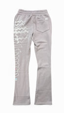 Highly Undrtd ‘Obsessive Culture' Stacked Joggers (Storm) UF5209