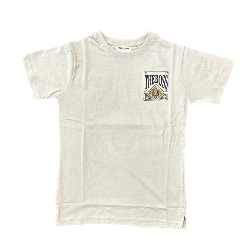 FWRD Kids 'The Boss' T-Shirt (Stone/Olive) FW-180528K