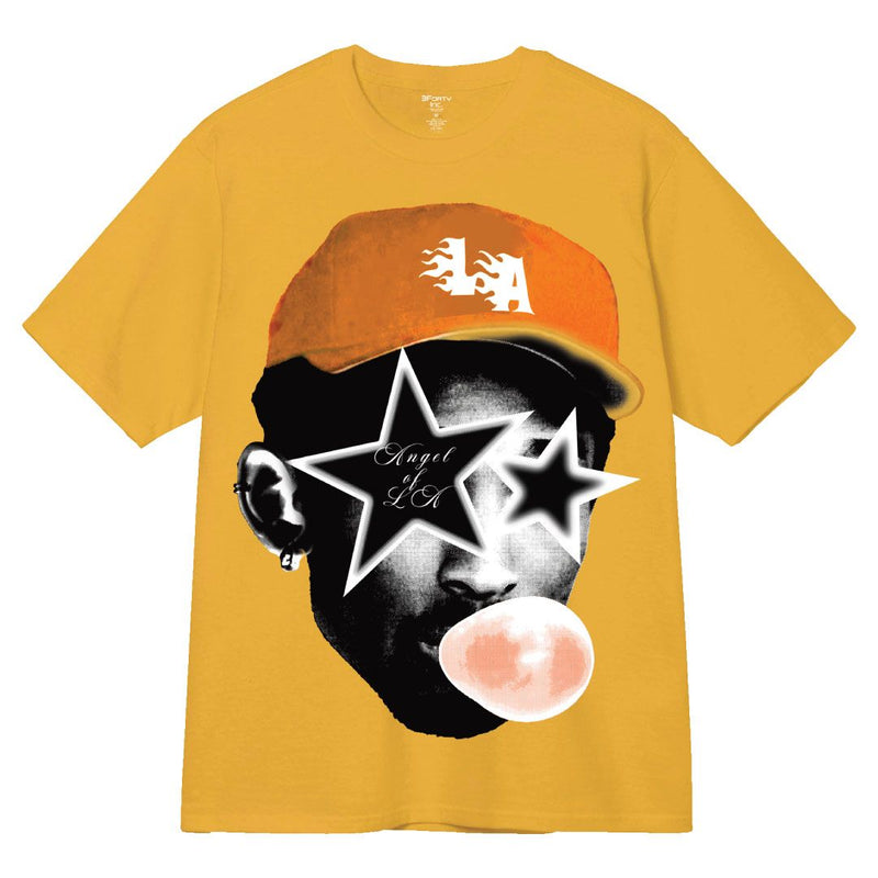 3Forty Inc. 'Angel of LA' T-Shirt (Yellow) - FRESH N FITTED