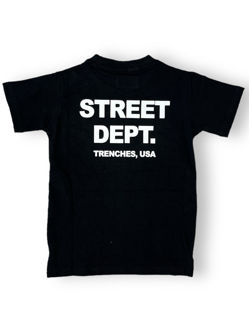 Evolution Kids 'Street Dept' T-Shirt (Black) EV-180489K - FRESH N FITTED-2 INC
