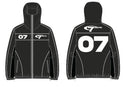 7M ‘SKI' Tech Fleece Zip-Up Hoodie (Black/White)