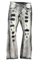 Copper Rivet 'Rip and Repair' Stacked Denim (BKS) 433077 - FRESH N FITTED