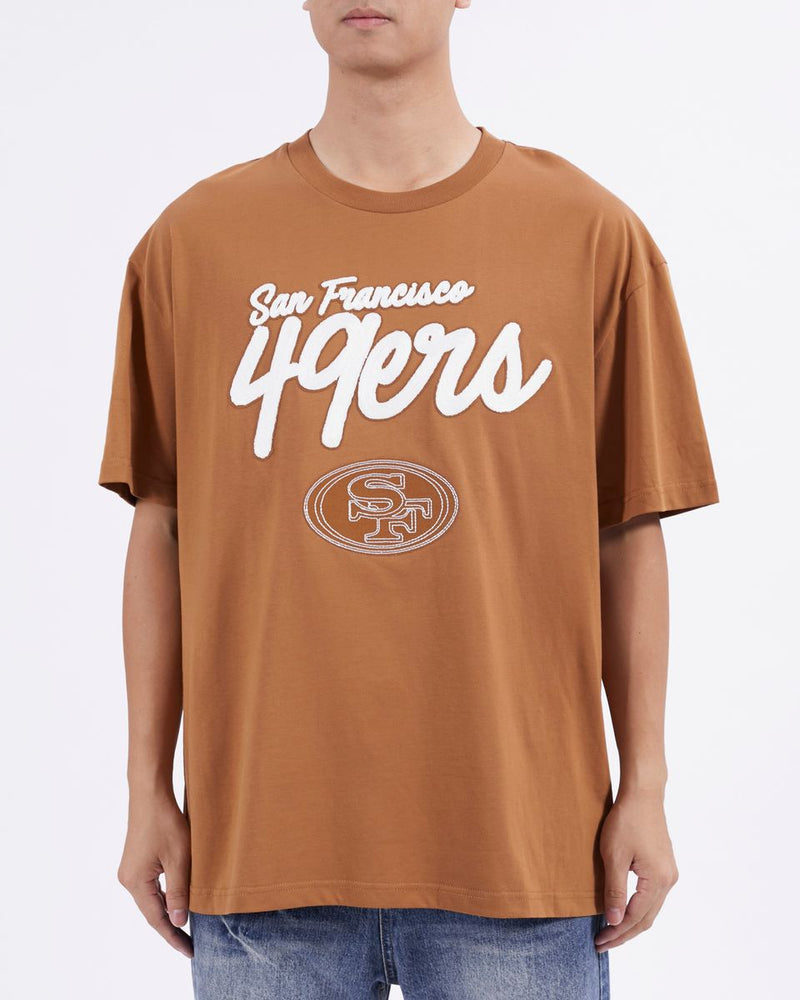 Pro Standard 'San Francisco 49ers Paint The City' Drop Shoulder T-Shirt (Clay Brown) FS41410396