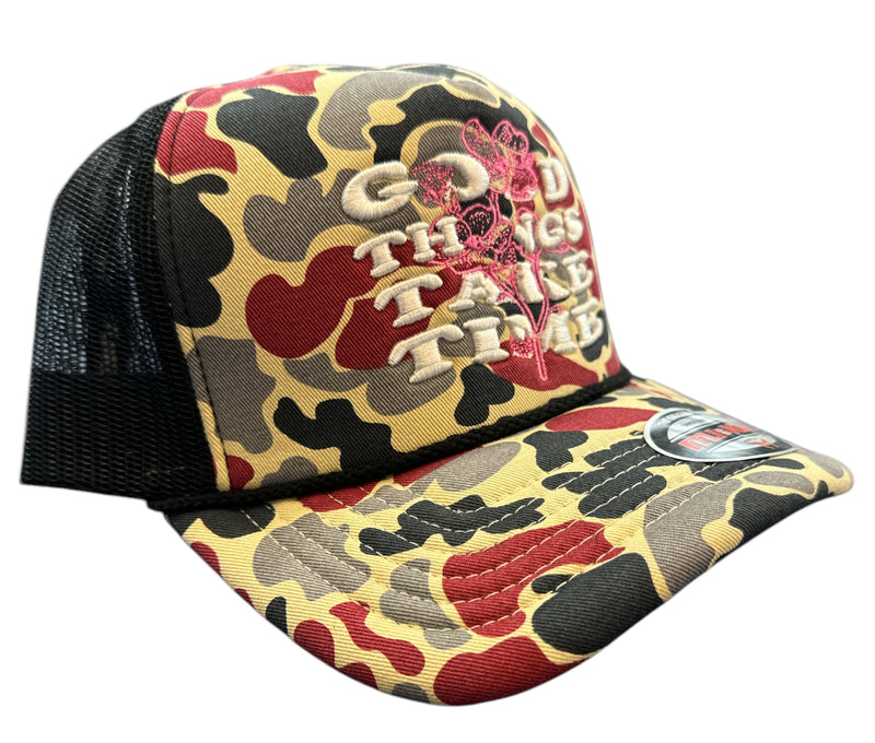 Muka 'Good Thing' Trucker Hat (Duck Camo) T5443