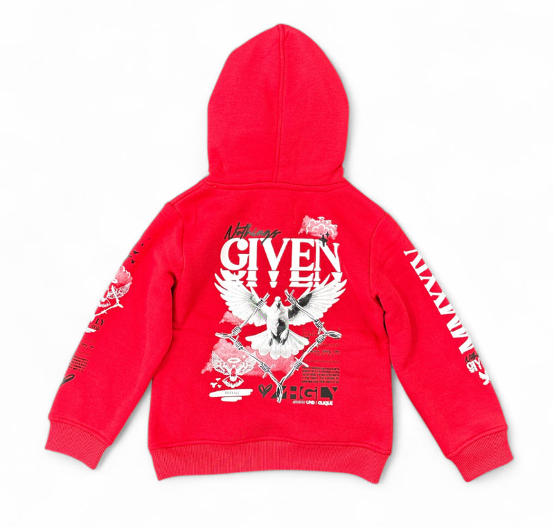 Highly Undrtd Kids 'Given' Hoodie (Red) UF5601K