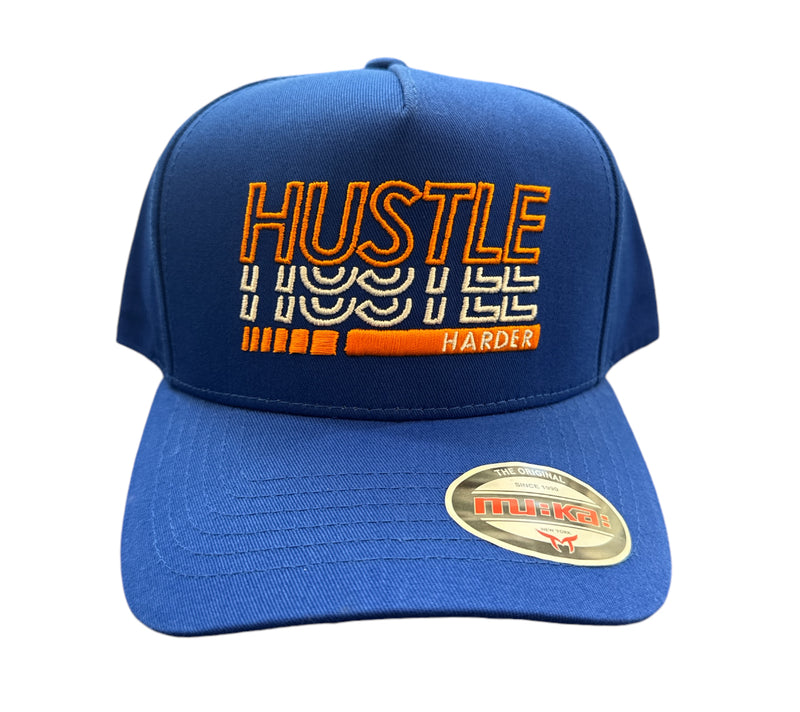 Muka 'Hustle' Snapback Hat (Blue) S4427