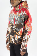 Rebel Minds 'Heaven' Rhinestone Tapestry Hoodie (Red) 152-337 - FRESH N FITTED