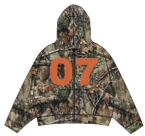 7M '07' Zip-Up Hoodie (Desert Camo)