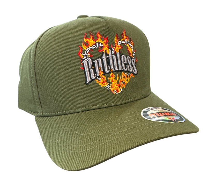 MUKA 'Ruthless' Snapback Hat (Olive) S4449