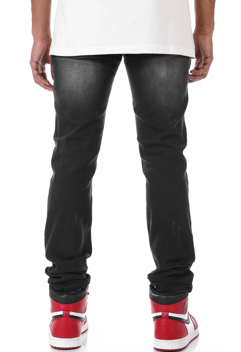 KDNK 'Under Patch Web' Jeans (Black) KND4492