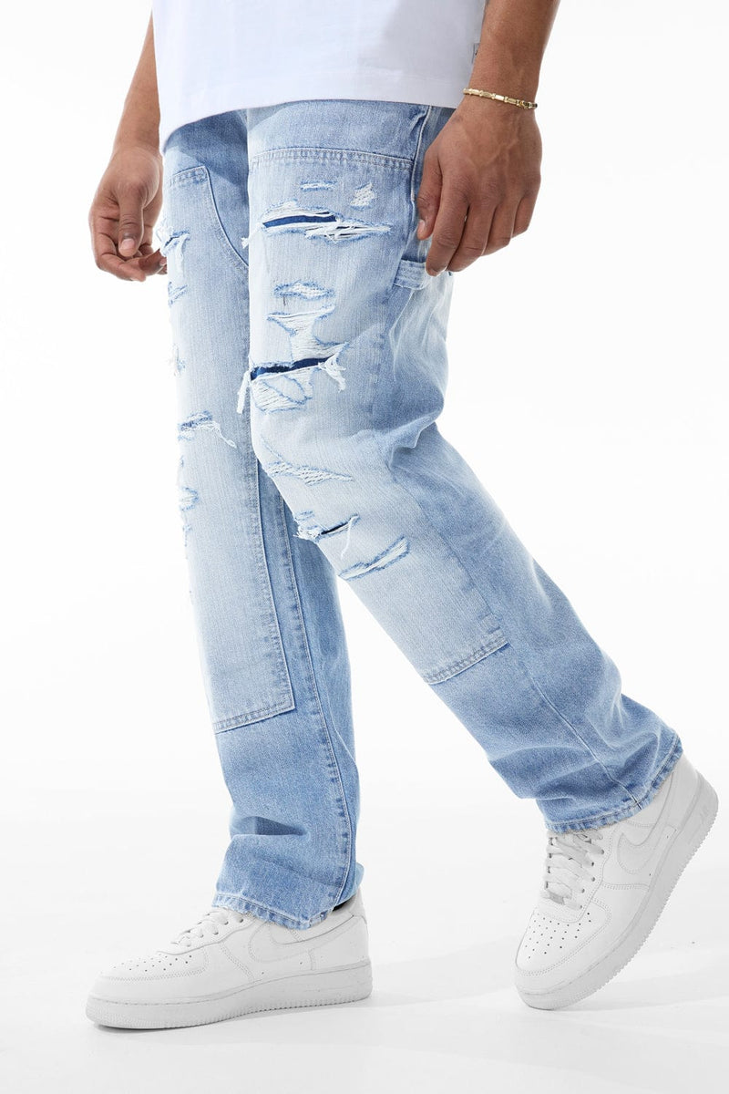 Jordan Craig Aaron 'Foreman' Distressed Relaxed Fit Denim (Arctic Wash) JA2275