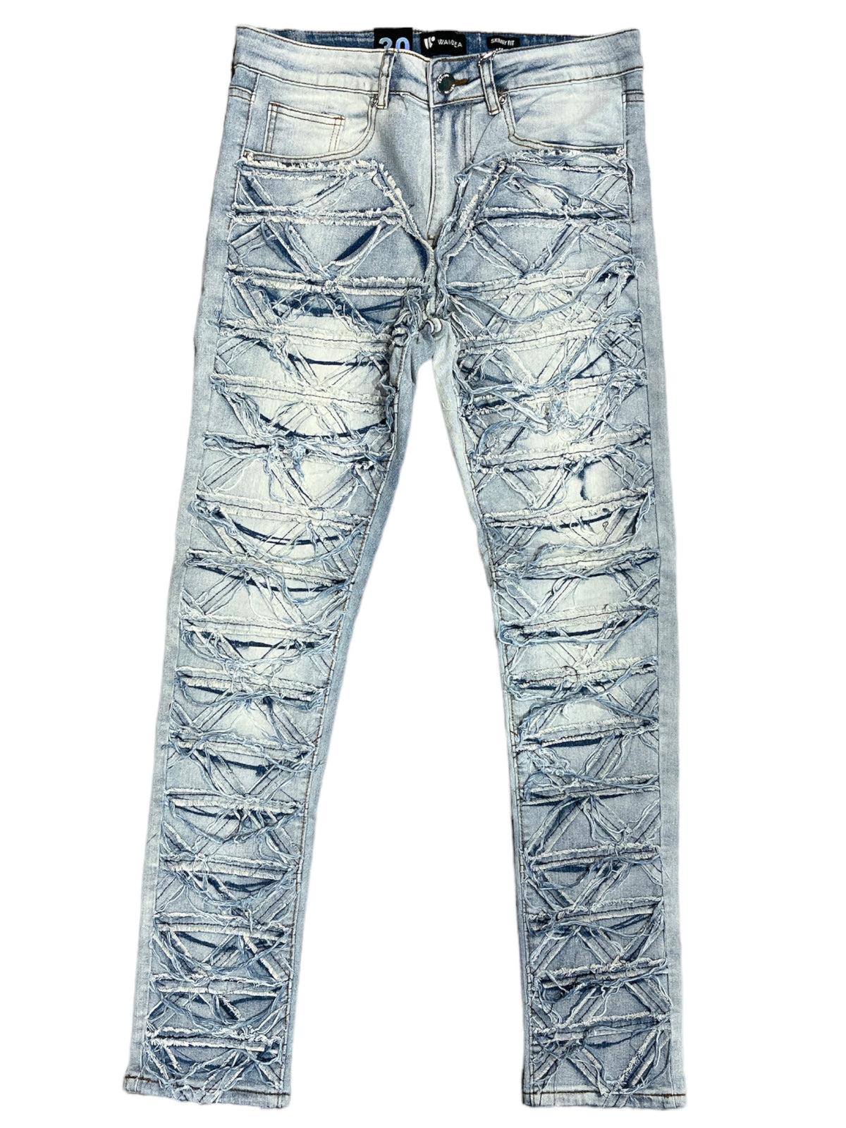 【COLOR iN ID】remade washing denim Mineral Wash Denim Jeans with Star Detail – Freckled Poppy