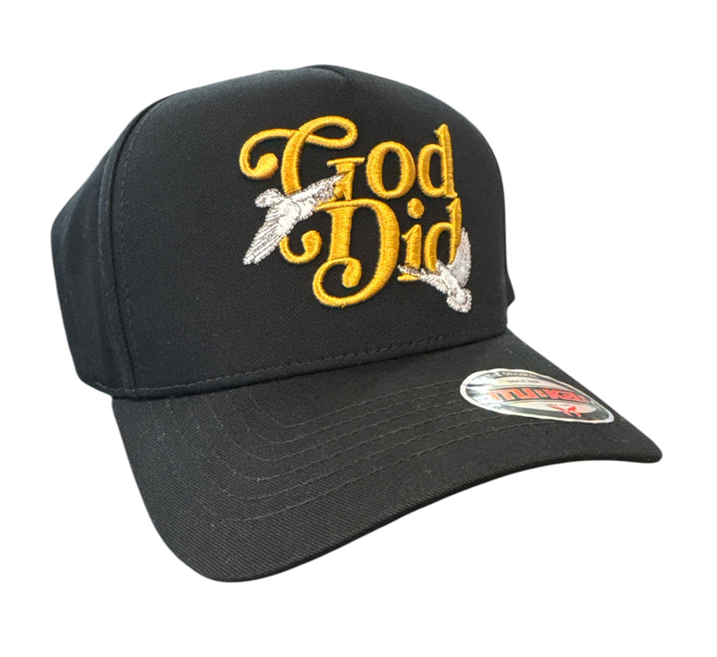 MUKA 'God Did' Snapback Hat (Black) S4448