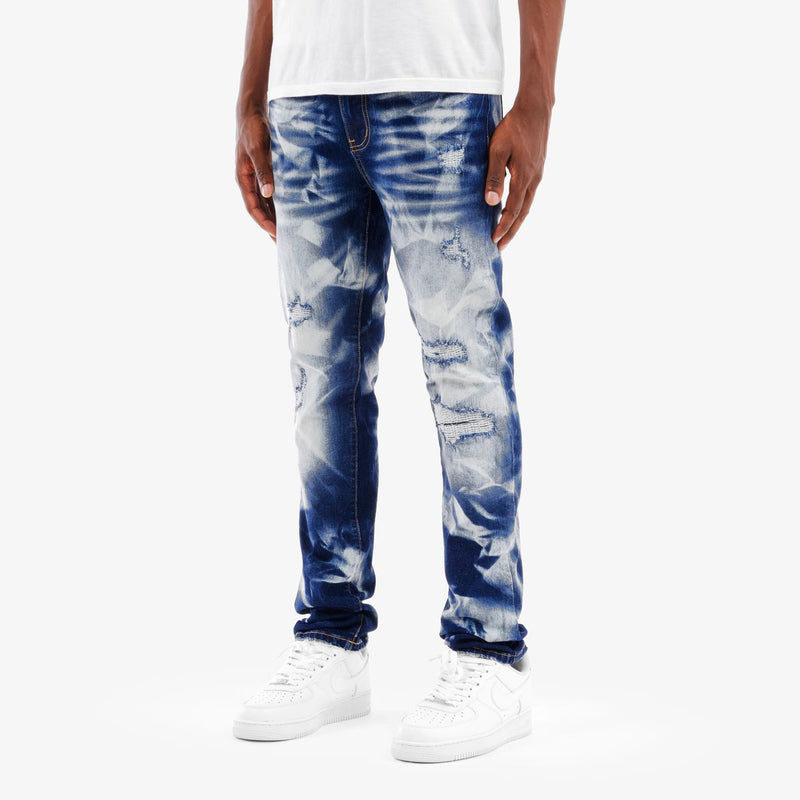 Copper Rivet 'Rip' Heavy Bleach Wash Denim (LSB) 533010