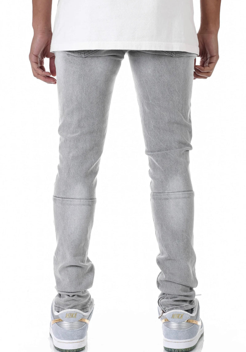 KDNK 'Ankle Zippers' Denim (Grey) KND4300