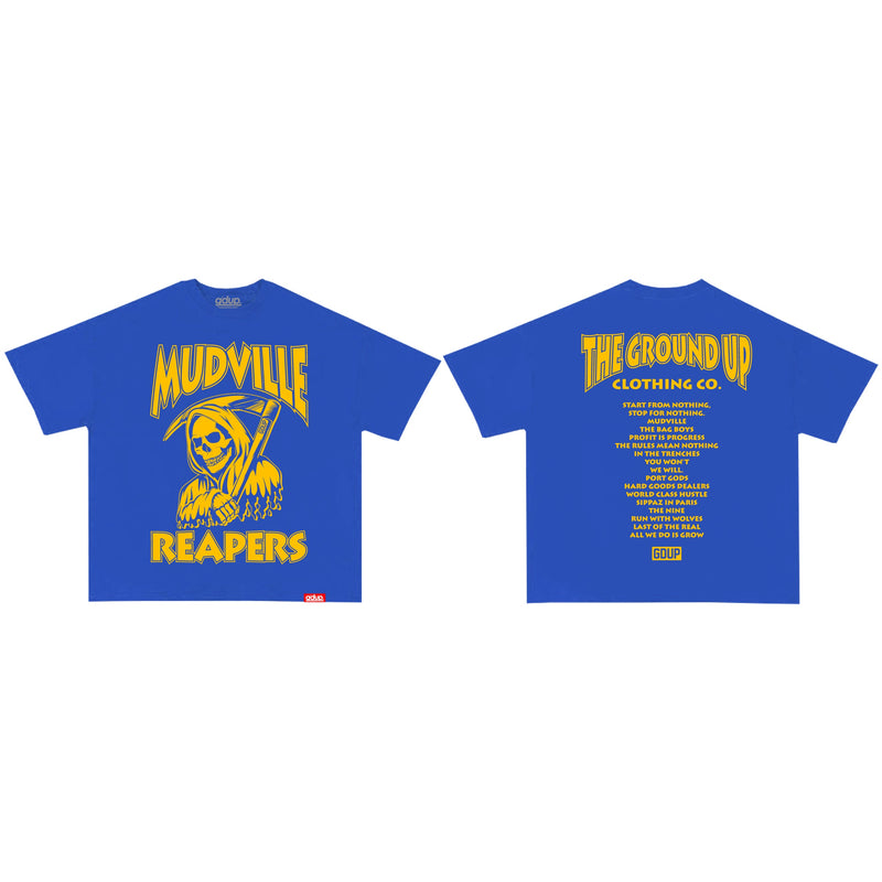 The Ground Up 'Reaper' T-Shirt (Royal) - FRESH N FITTED-2 INC