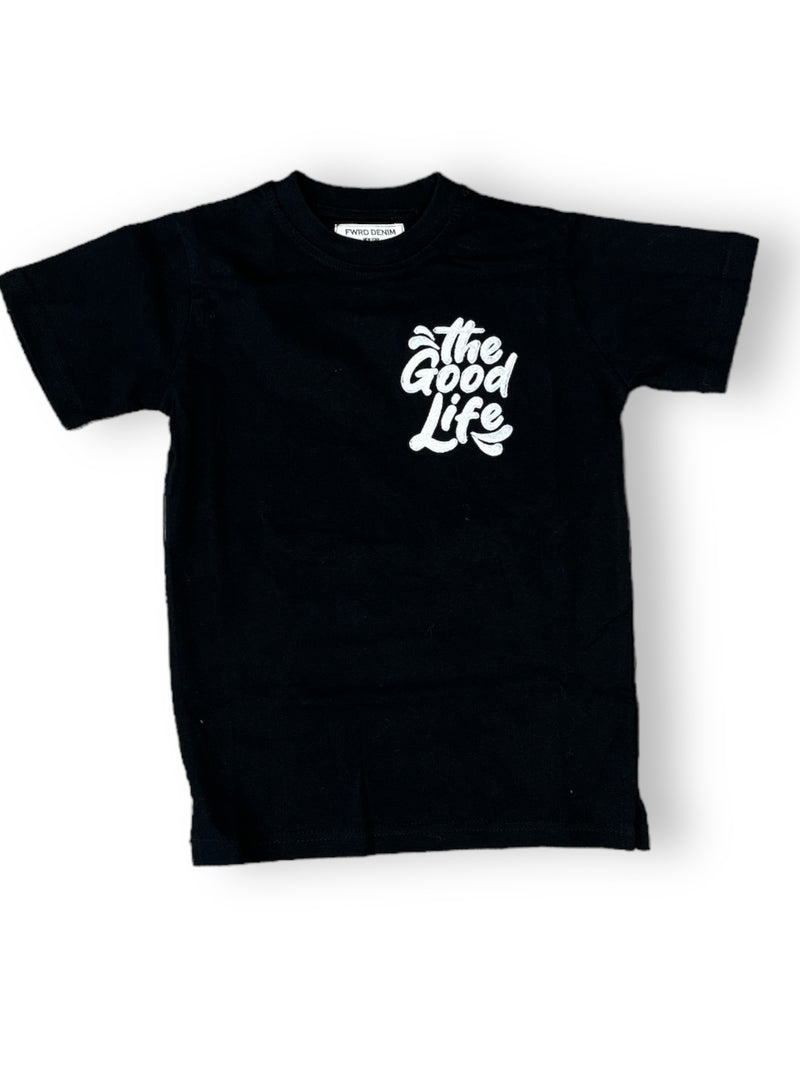 FWRD Kids 'Life is Good' T-Shirt  (Black) FW-180431LK - FRESH N FITTED-2 INC