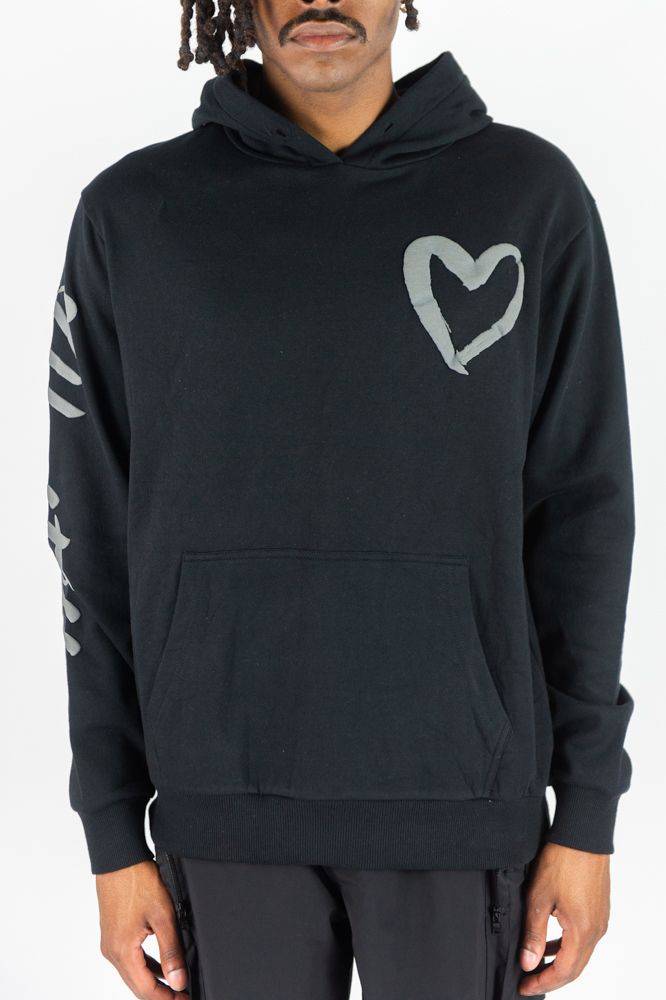 Rebel Minds 'Heartless' Hoodie (Black) 152-321