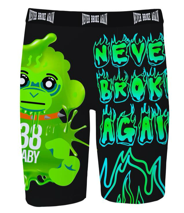 Never Broke Again 'Monkey Slime' Boxers - FRESH N FITTED-2 INC