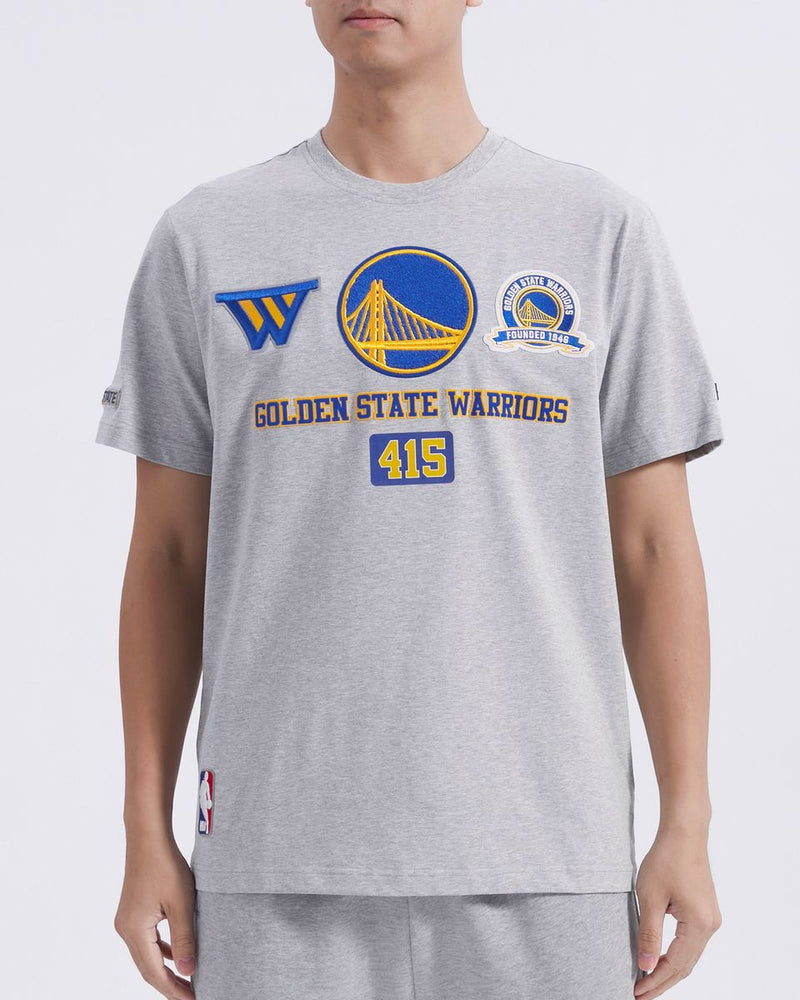 Pro Standard Golden State Warriors 'Area Code' T-Shirt (Heather Grey) BGW1515683