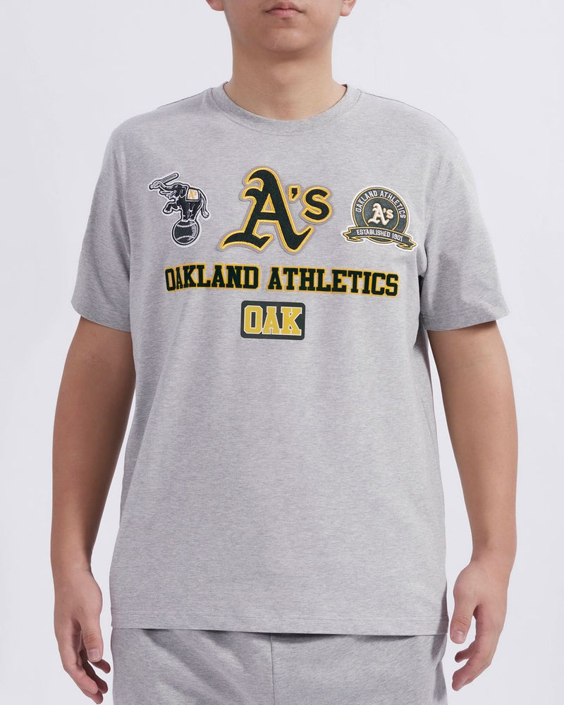 Pro Standard 'Oakland Athletics Area Code' T-Shirt (Heather Grey) LOA1314614