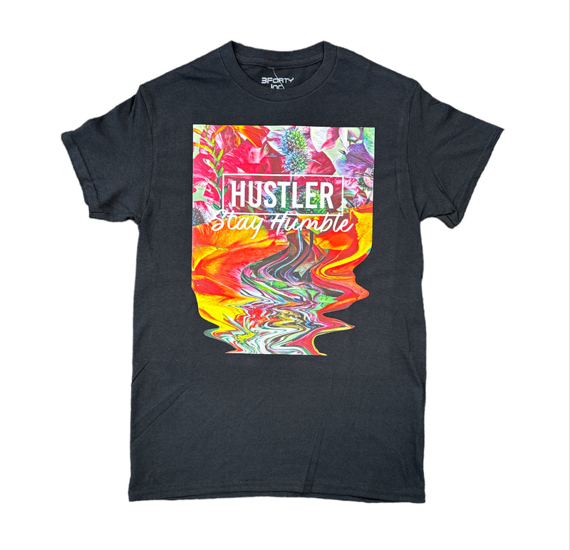 3Forty Inc. 'Hustlers Stay Humble' T-Shirt (Black) - Fresh N Fitted Inc