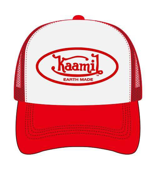 KML 'EARTH MADE' Trucker Hat (White/Red) - FRESH N FITTED-2 INC