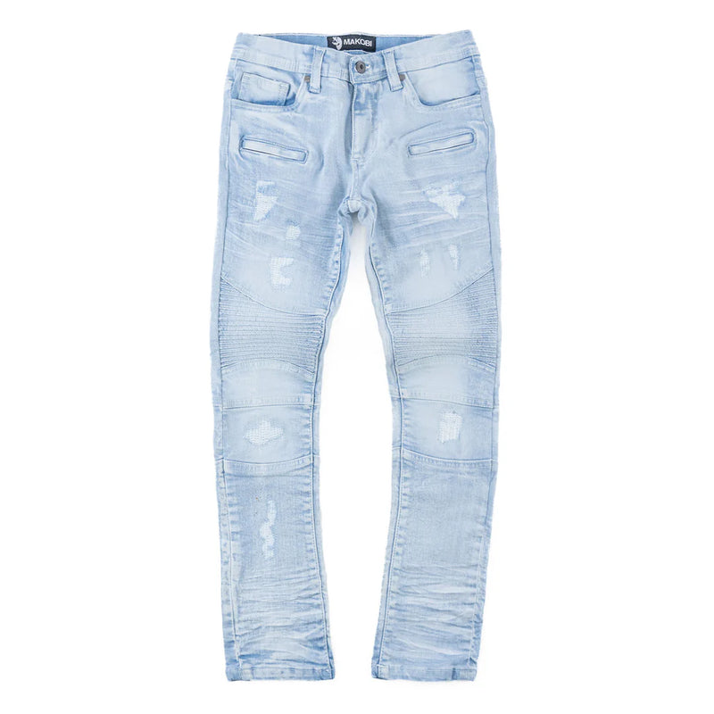 Makobi Kids 'Rick Biker' Denim (Lt.Wash) B1786