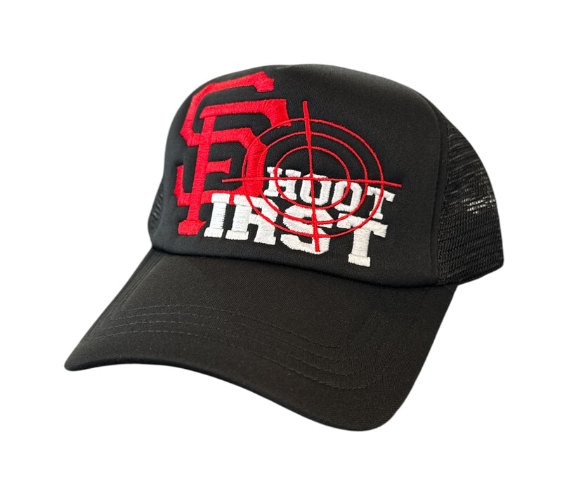 KML ‘SF 2.0' Trucker Hat (Black) - FRESH N FITTED