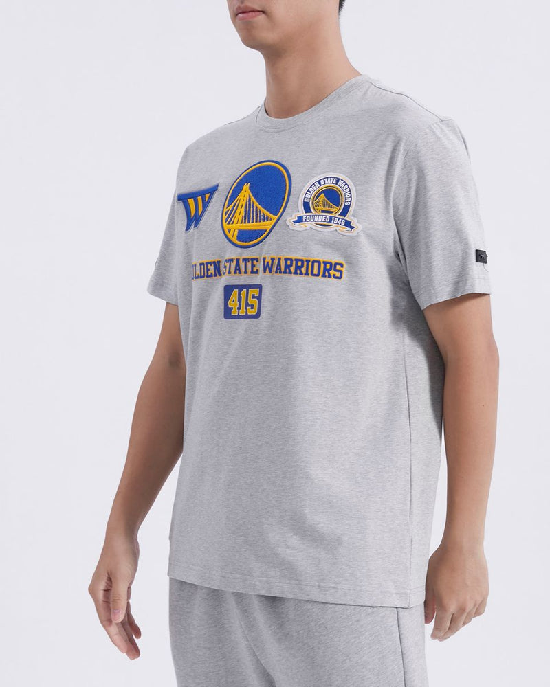 Pro Standard Golden State Warriors 'Area Code' T-Shirt (Heather Grey) BGW1515683