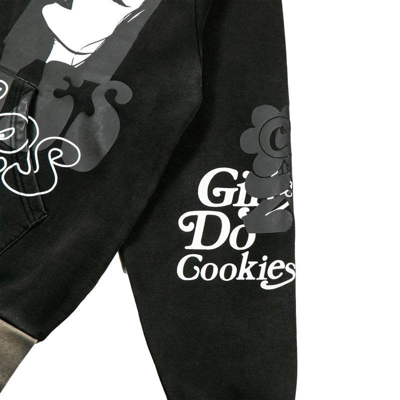 Cookies 'Florist' Zip Up Hoodie (Washed Black) CM251HFC01