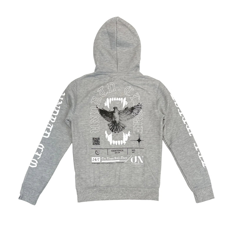 Highly Undrtd 'The Illest' Hoodie (Heather Grey) UF3625 - Fresh N Fitted Inc