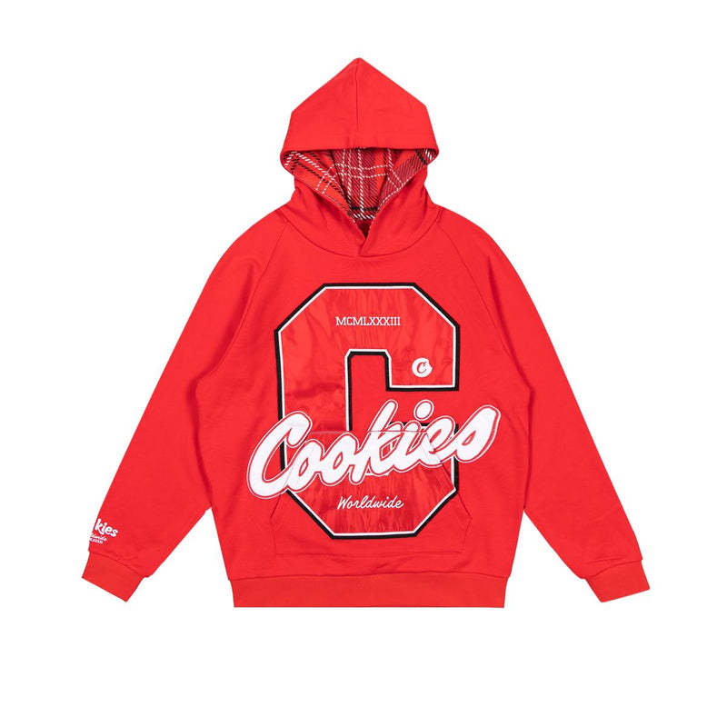 Cookies 'Cultivators' Pullover Hoodie with Flannel Lined Hood (Red) CM244HFC02