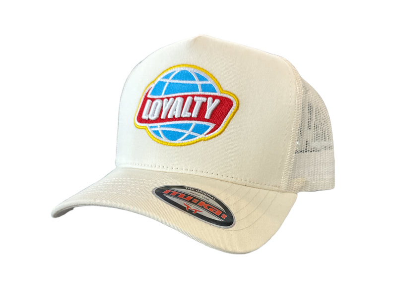 Muka 'Loyalty' Trucker Hat (Ivory) T5402 - Fresh N Fitted Inc 2