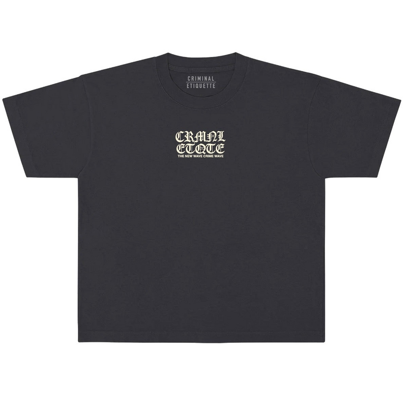 Criminal Etiquette 'The New Wave' T-Shirt (Charcoal)