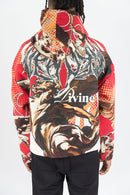 Rebel Minds 'Heaven' Rhinestone Tapestry Hoodie (Red) 152-337 - FRESH N FITTED