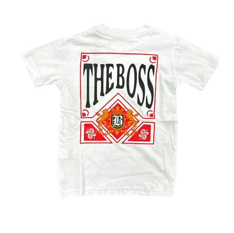 FWRD Kids 'The Boss' T-Shirt (White/Red) FW-180528K