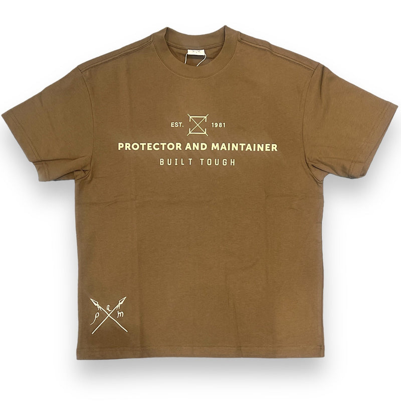 Protector and Maintainer 'Built Tough' T-Shirt (Mud) - FRESH N FITTED-2 INC