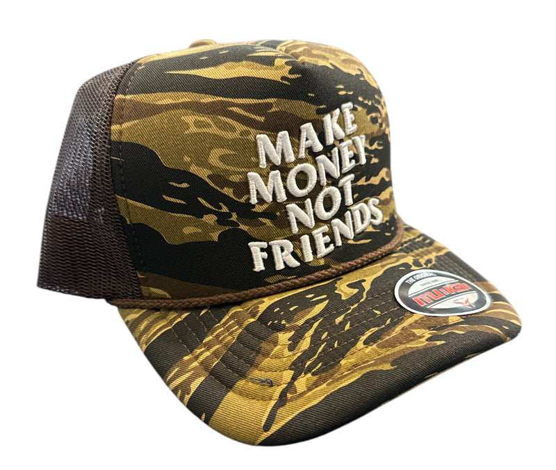 MUKA 'Make Money' Trucker Hat (Olive Tiger) MUM2251