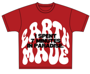 7M ‘EARTH MADE' Cropped T-Shirt (Red)