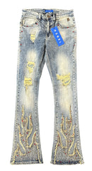 Rebel Denim 'Firefest' Stacked Flare Denim (Vintage) 652-668 - FRESH N FITTED