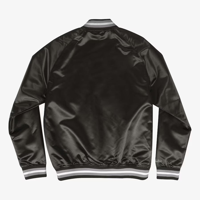 Mitchell & Ness Oakland Raiders Lightweight Satin Jacket (Black) SJKT6296