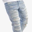 VOYAGE STUDIO ‘Stone On Repair’ Full Rhinestone Straight Fit Denim (LSB) 53P10 - FRESH N FITTED