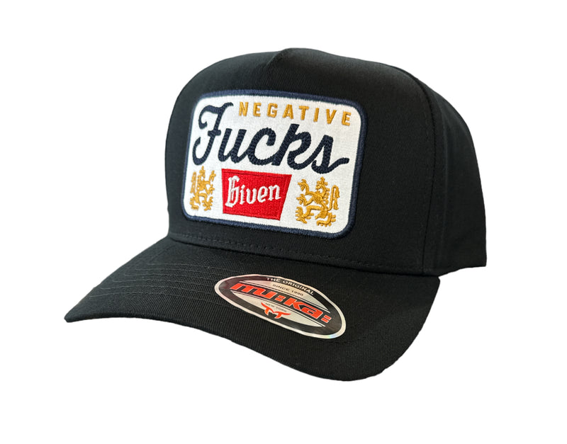 Muka 'Negative F*cks Given' Snapback Hat (Black) S4405 - Fresh N Fitted Inc 2